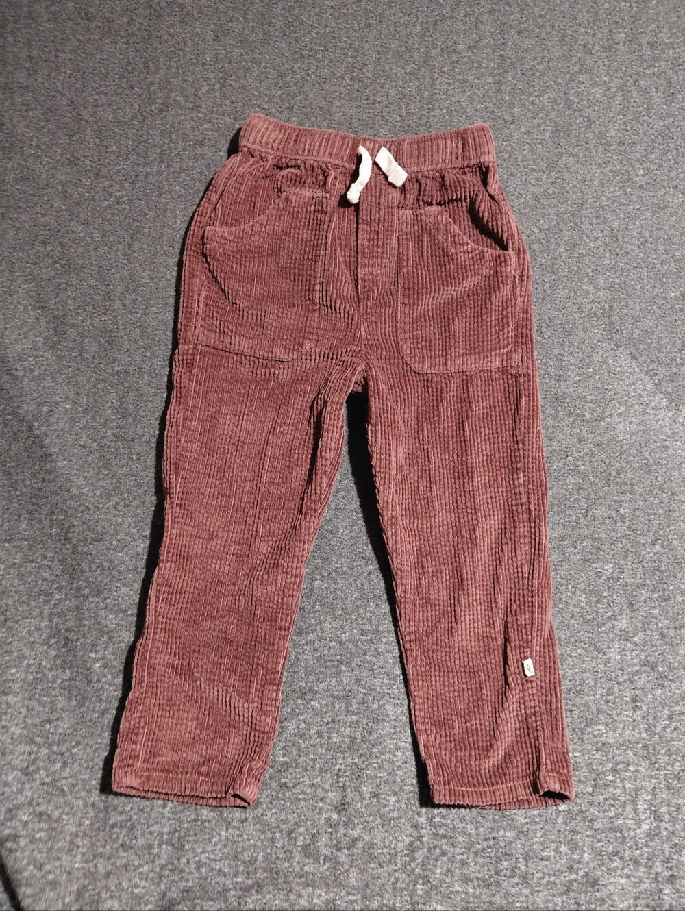 Easy Peasy Kids Corduroy Organic Cotton Pants - Rose Brown Sz 4t